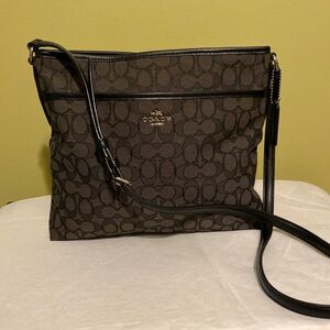 Coach Black and Gray Crossbody Bag